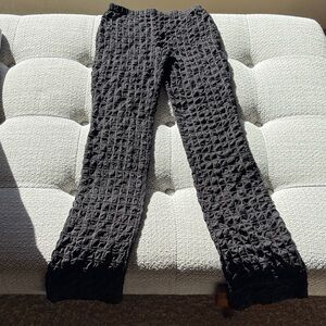 like new Urban Outfitters elastic black textured square black pants size XSmall